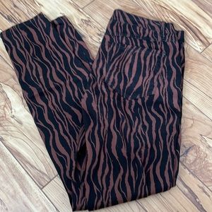 INC International Concepts Incessential Tiger Print Skinny Jeans NWT